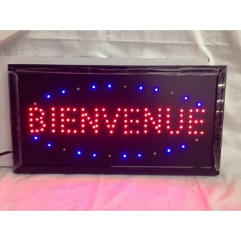 Enseigne Lumineuse Clignotante DEL - Bienvenue