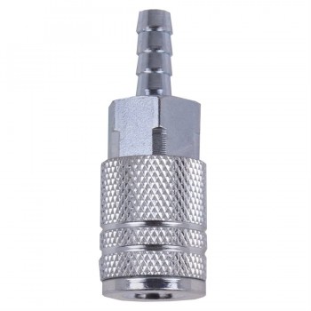 Raccord rapide en acier 1/4 po x 1/4 po cannelé