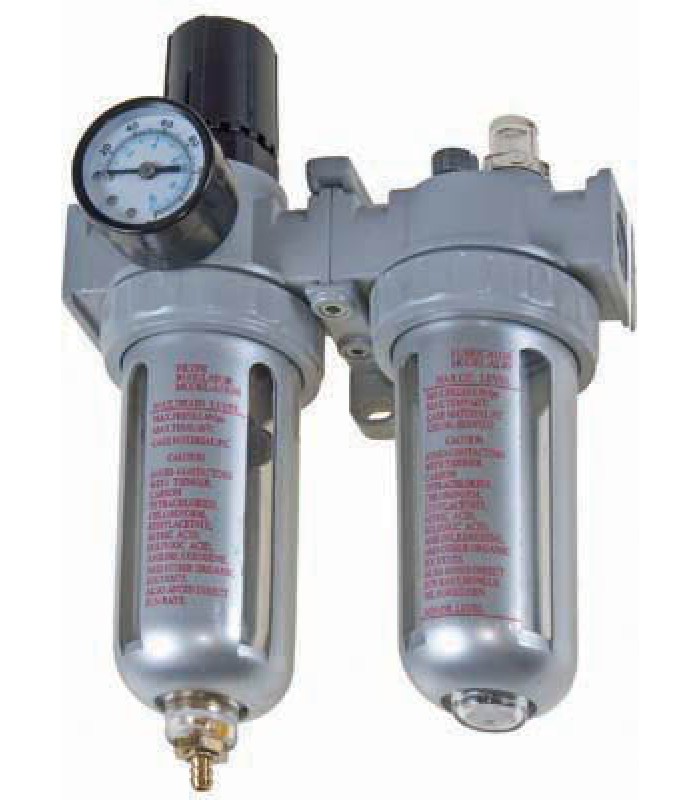 Bolton Air Filter Regulator & Lubricator with Gauge 1/4 NPT