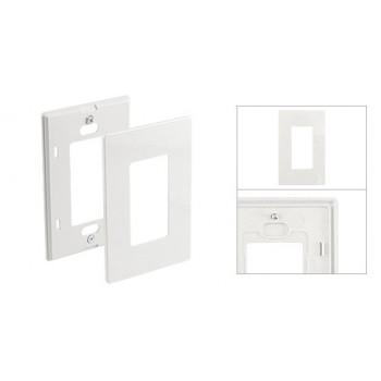 Electrimart Decora Snap-On Screwless Single Gang Wall Plate - White