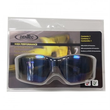Dentec Safety Glasses Blue Mirror Lens