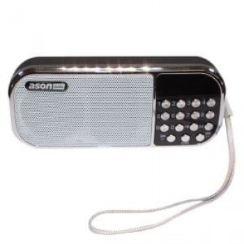 Ason Audio Portable FM Radio / MP3 Player - Silver