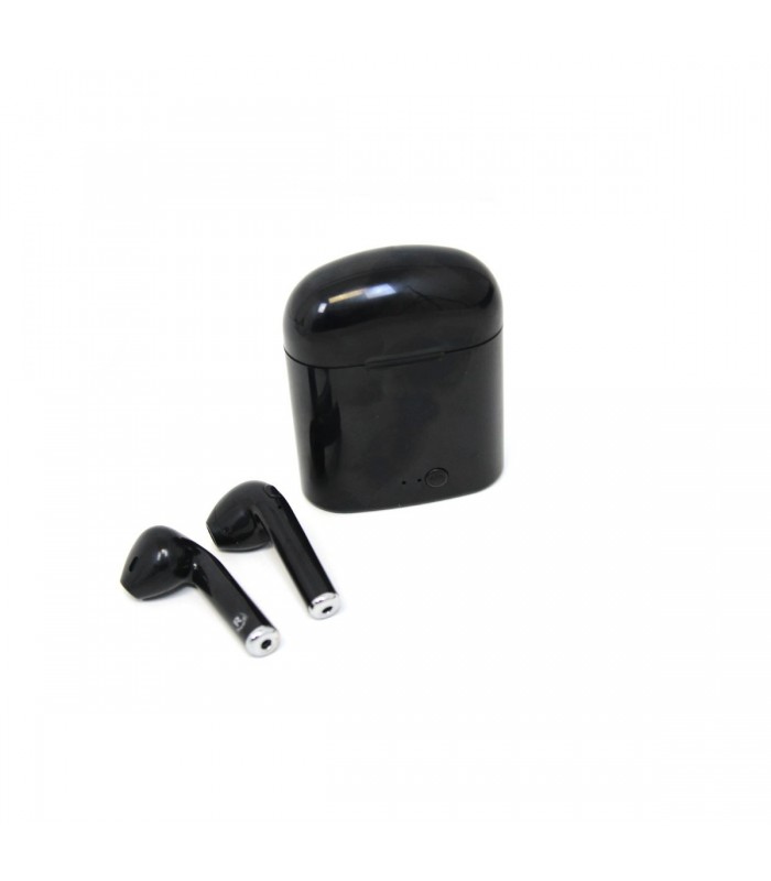 Bluetooth Earphone for iPhone or Android, Black, I7 TWS