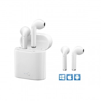 Bluetooth Earphone for iPhone or Android, White, I9 TWS