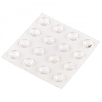Shepherd Hardware 3/8-Inch Clear Surface Gard Self-Adhesive Round Vinyl Pads (Pack of 16)