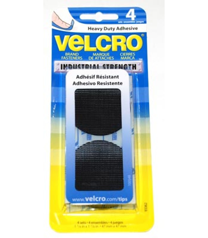 Velcro Brand General Purpose Disk 1 7/8 Black - 4 Disks