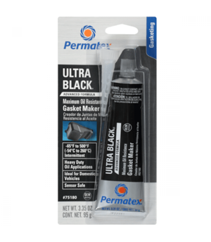 Permatex® Ultra Black® Maximum Oil Resistance RTV Silicone Gasket Maker 80ml