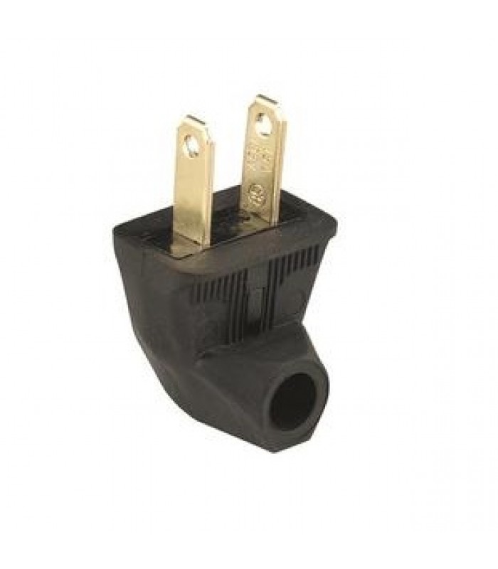 2-WIRE ANGLE PLUG-Black