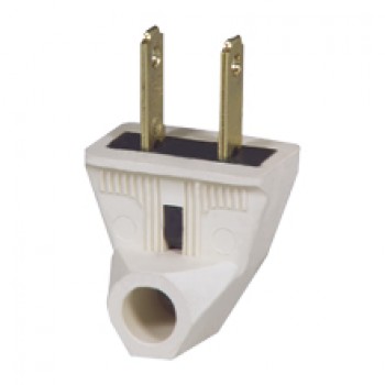 2-WIRE ANGLE PLUG - White