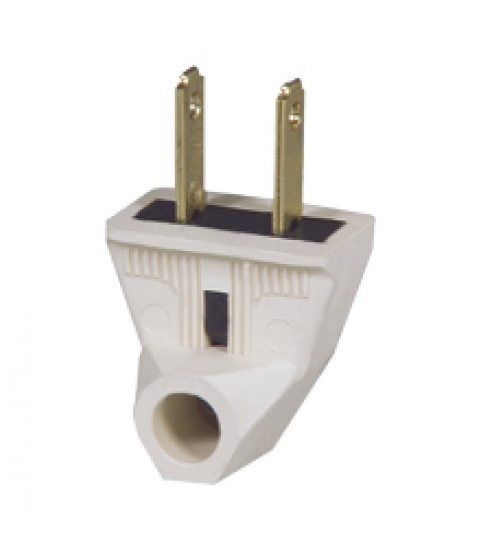 2-WIRE ANGLE PLUG - White