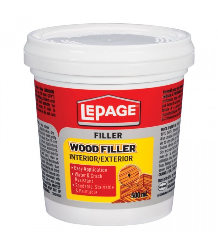 Wood Filler Interior / Exterior 500ml Lepage 462073