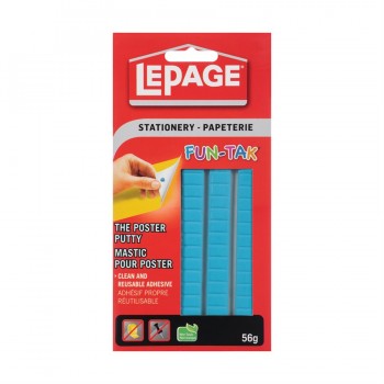 Mastic de montage LePage Fun-Tak 56g - Bleu