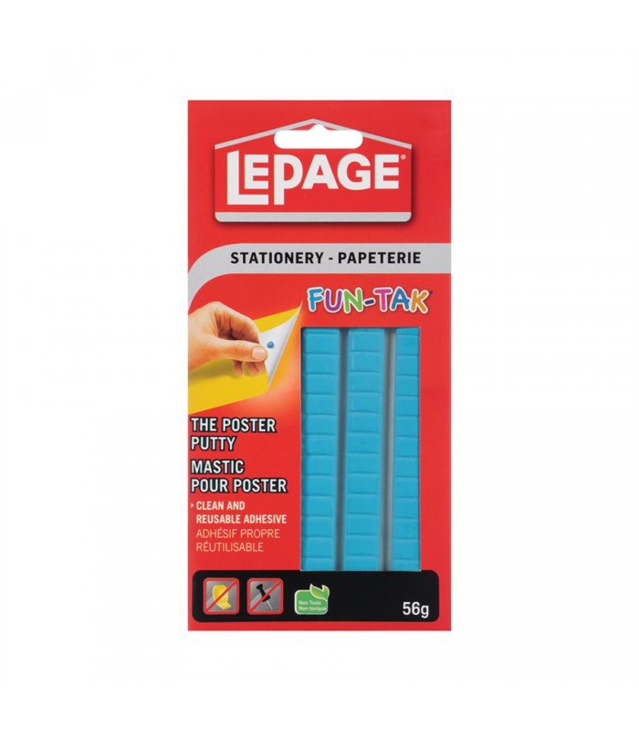 Mastic de montage LePage Fun-Tak 56g - Bleu