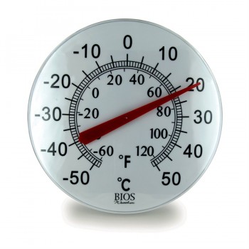 Bios Weather Thermomètre à cadran de 12 po