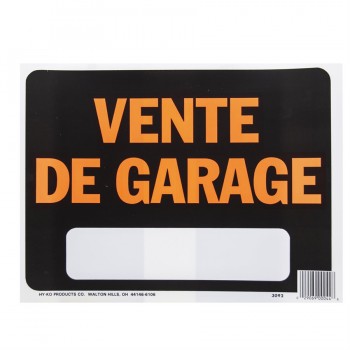 Enseigne "Vente de Garage"