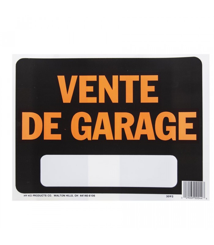 Sign Vente de Garage