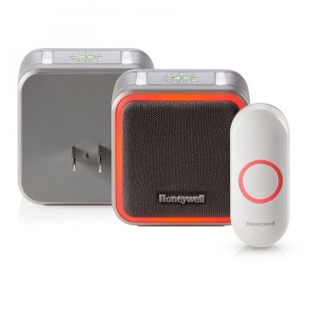 Honeywell Plug-In Wireless Doorbell And Push Button with Nightlight