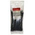 RedTools Nylon Cable Ties 8 with Mountable Head - Black - Pack of 100