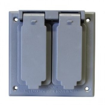 PureVolt Weatherproof Switch Socket Cover - Double