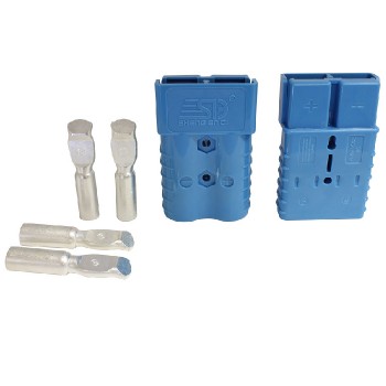 RedLink 2-pole male-to-female connector - 350A 600V - Blue