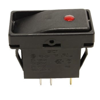 On-Off Toggle Switch Illuminated Red 20A 12V 3PINS