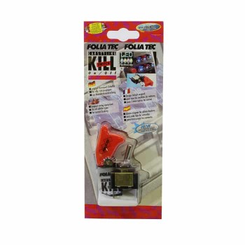 Interupteur à levier - 12V - avec capuchon - Rouge