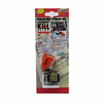 Interupteur à levier - 12V - avec capuchon - LED - Rouge