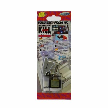 Lever switch - 12V - with cap - LED - Grey