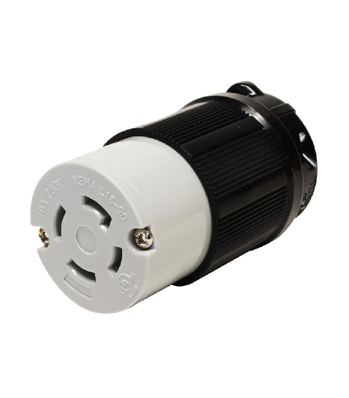 AC Female Plug Twist-Lock L15-30R / 250 V 30 A 3PH