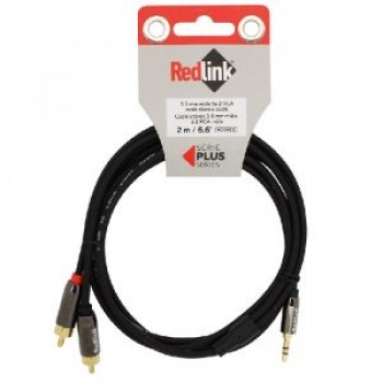RedLink 3.5mm Male to 2x RCA Male Cable - 4M