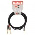 RedLink Stereo 3.5mm Male to 2x Mono 6.3mm Male Cable - 2M