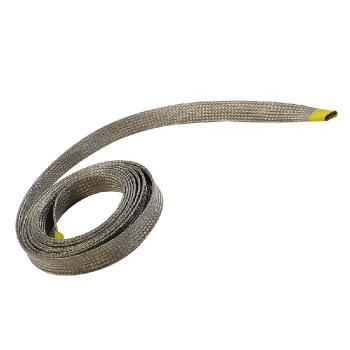 RedTools Gaine de blindage tressée - Cuivre - 12 mm (0.47") - 2 m - Gris