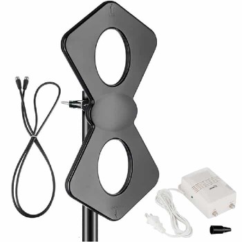 Antenne VHF/UHF intérieure/extérieure avec amplificateur