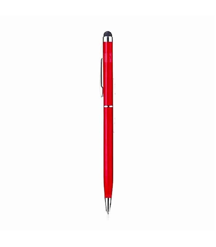 Ason Style Stylo à bille avec embout tactile intégré - Rouge