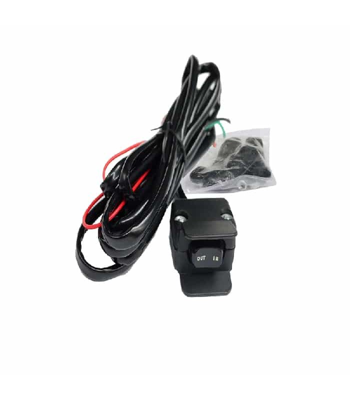 PureVolt ON/OFF/ON ATV Winch Rocker Switch with Cable - 3m