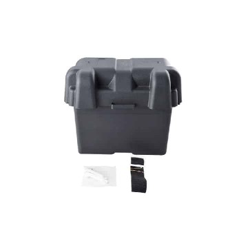 PureVolt Marine/Vehicle 12V-24V Waterproof Battery Box 25.5cm x 18cm x 19.5cm