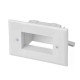 Low Voltage Recessed Wall Plate - White