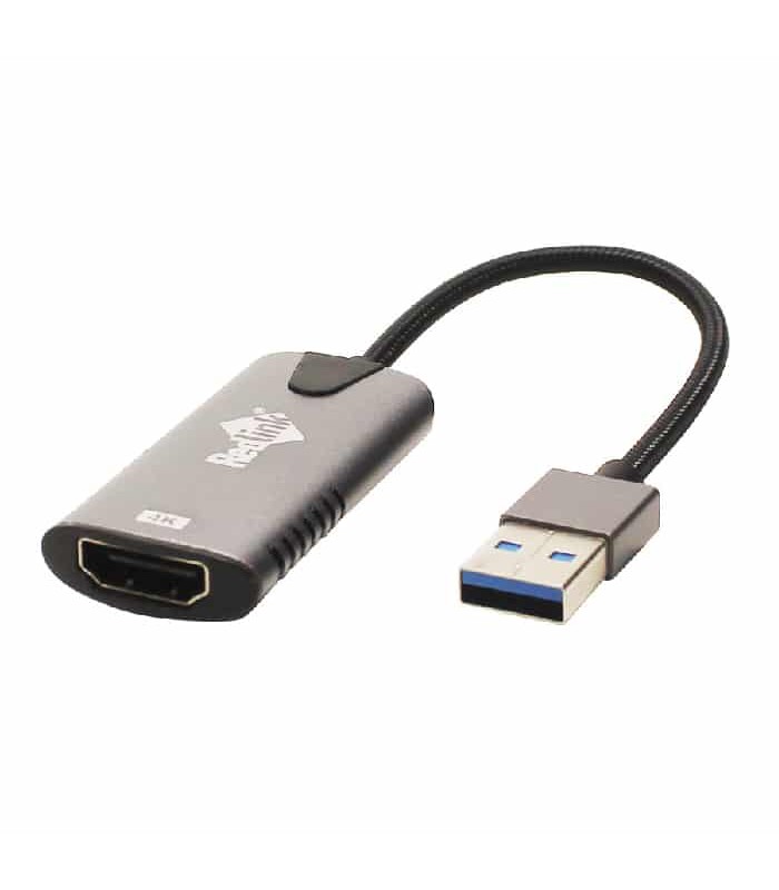 RedLink Carte de capture HDMI Audio/Vidéo USB 2.0 - 4K Ultra HD - 10cm