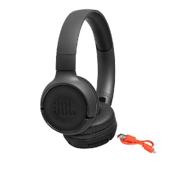 JBL Wireless On-Ear Headphones with Microphone - Bluetooth - Black