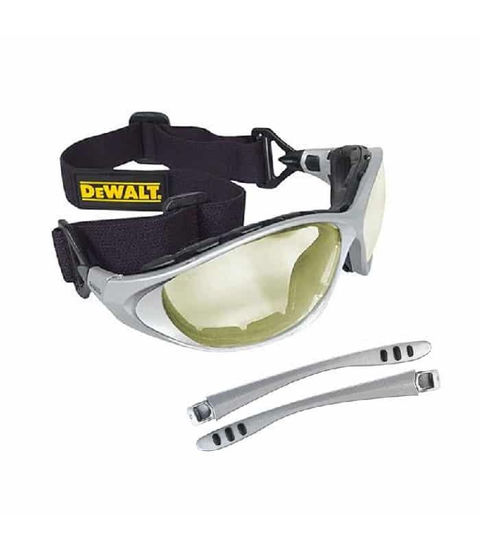 Dewalt Lunettes de sécurité antibuée à faible IR avec sangle et branches