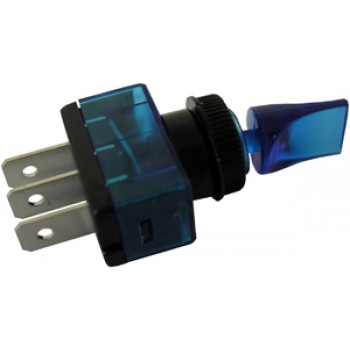 Interrupteurs illuminés unipolaires unidirectionnels (SPST) en bec de canard Bleu 12V de Pico