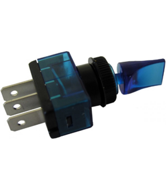 Pico Automotive Illuminated SPST Duckbill Switch On/Off Blue 12V