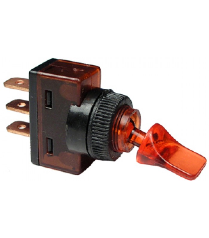 Pico Automotive Illuminated SPST Duckbill Switch On/Off Red 12V