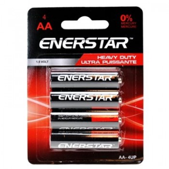 Batteries AA Puissance Ultra - Paquet de 4 - Enerstar