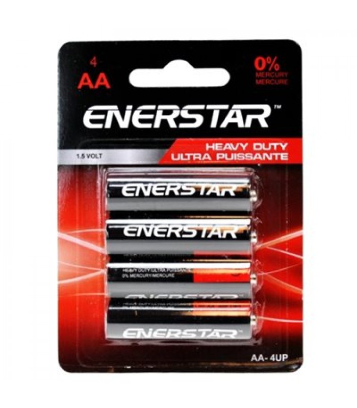 Batteries AA Puissance Ultra - Paquet de 4 - Enerstar