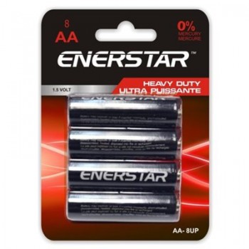 Batteries AA Puissance Ultra - Paquet de 8 - Enerstar