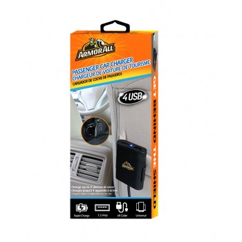 Armor All Passenger Car Charger 7.3Amp 4 USB Ports