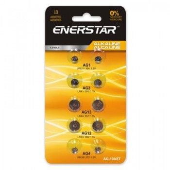 Enerstar Alkaline batteries assorted - Pack of 10