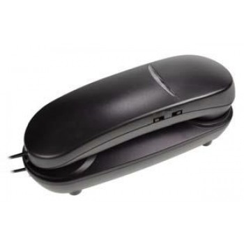 Slim Design Phone with flashing ringer light - Black