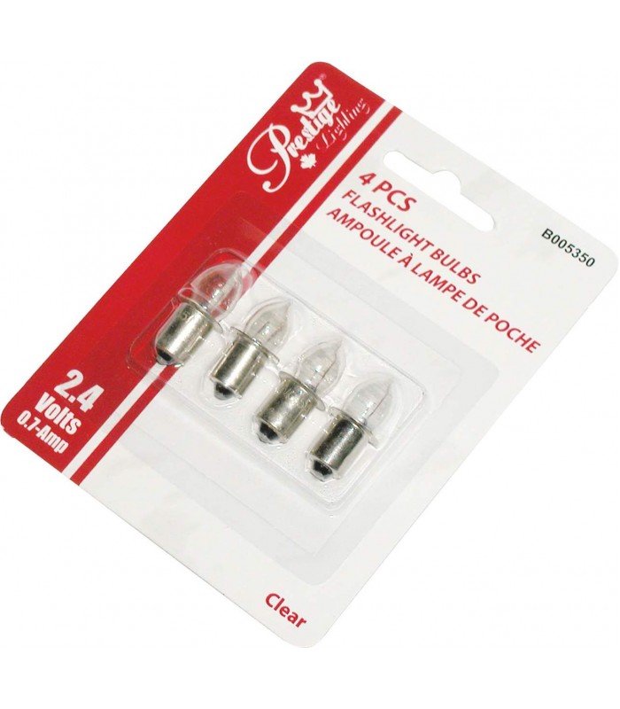 4-Piece Flashlight Bulbs 0.7A/4.8V